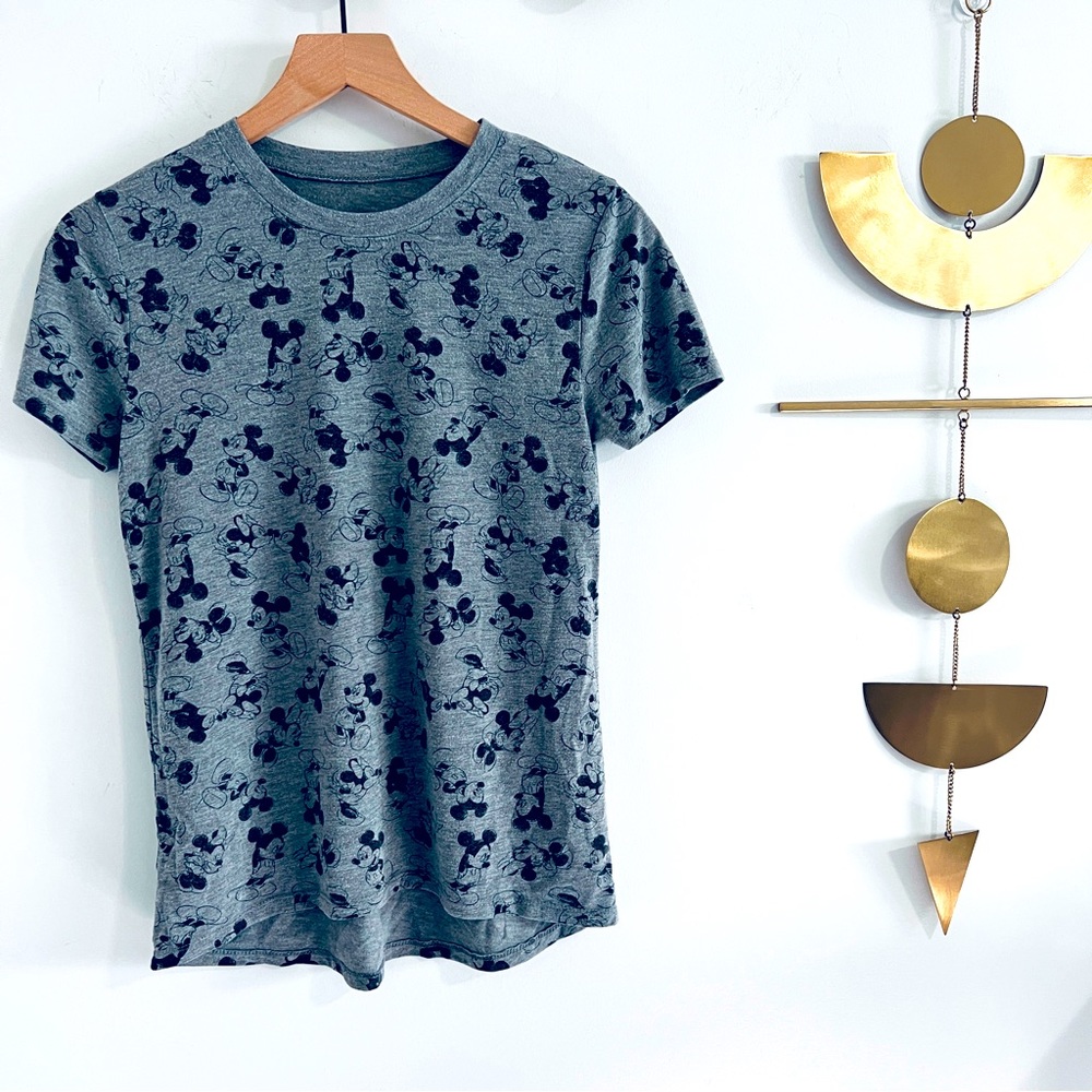 Disney Mickey Mouse & Minnie Mouse Grey T-Shirt